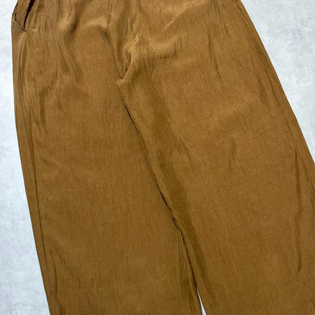 良色◎ ~90s GIORGIO ARMANI 光沢 パンツ DM1414