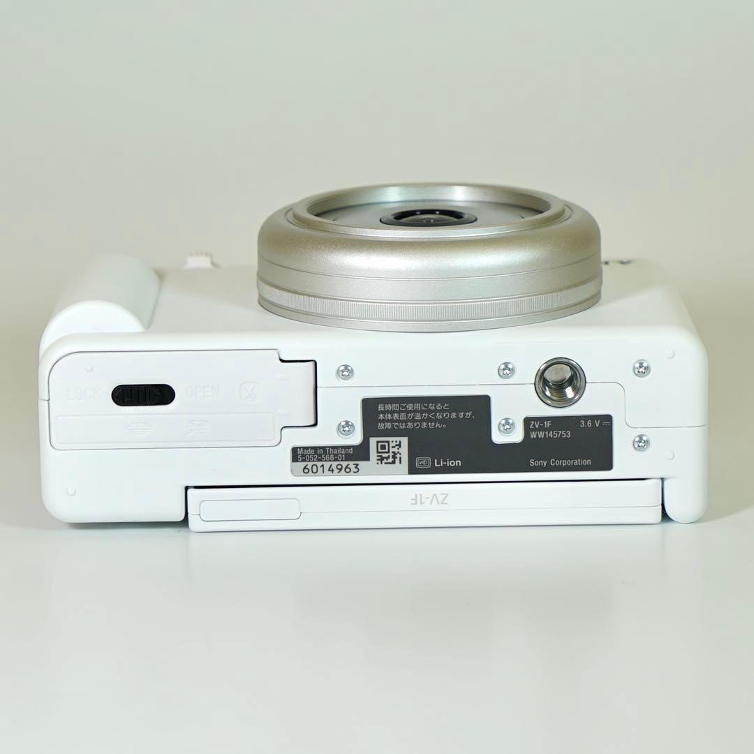美品 SONY VLOGCAM ZV-1F ホワイト 動作確認済み
