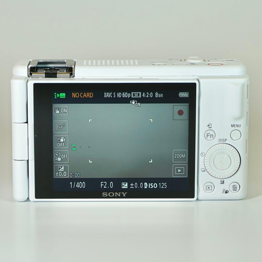 美品 SONY VLOGCAM ZV-1F ホワイト 動作確認済み
