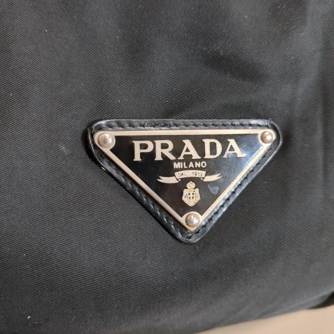 PRADA ボストンバッグ ブラック 三角ロゴ テスートナイロン 大容量