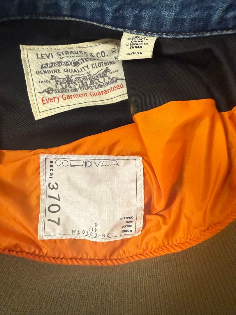 新品未使用sacai × Levi’s サカイ リーバイス コラボ ジャケット