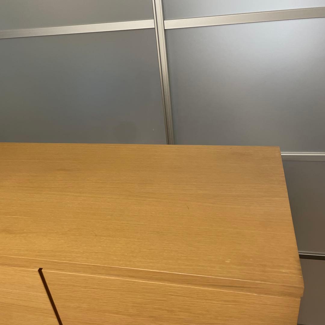 無印良品　オーク材チェスト6段ワイド　廃盤　幅800 mm ② ※商品の説明必読