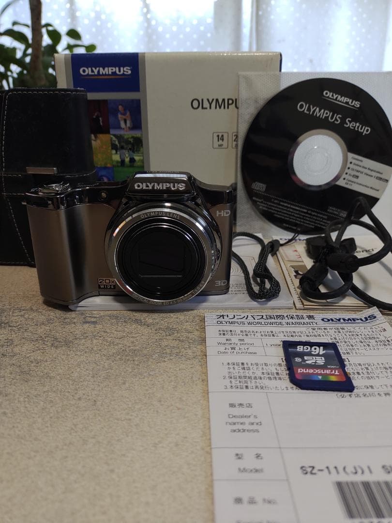 OLYMPUS SZ-11 デジタルカメラ SDカード　カメラケース付き