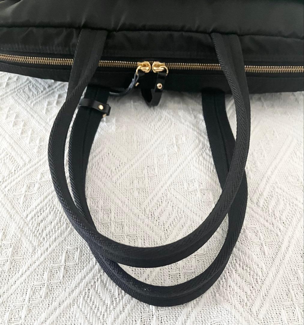 【美品】ポーターガール シア ブリーフケース ビジネス トートバッグ ブラック