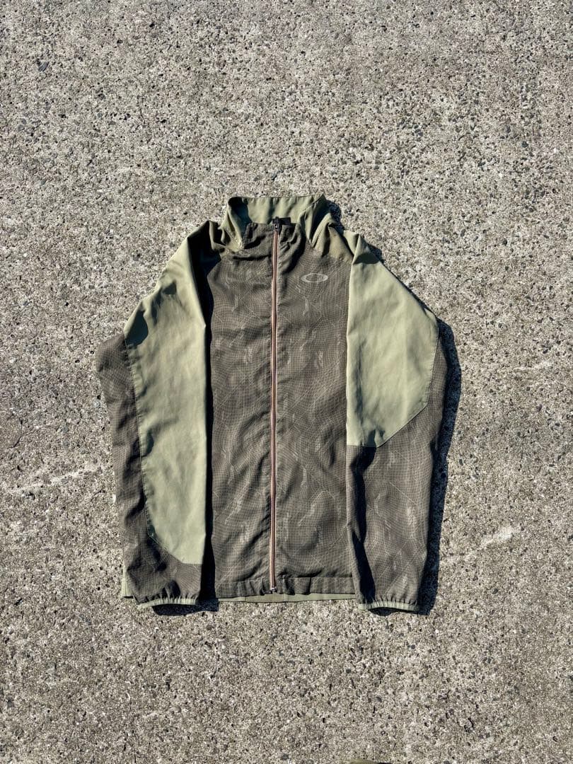 ※希少 00s OAKLEY テックジャケット y2k 緑 M