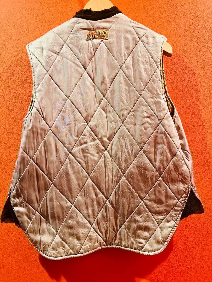 special Duxbak コーデュロイ　総柄　ベスト　vintage 50s