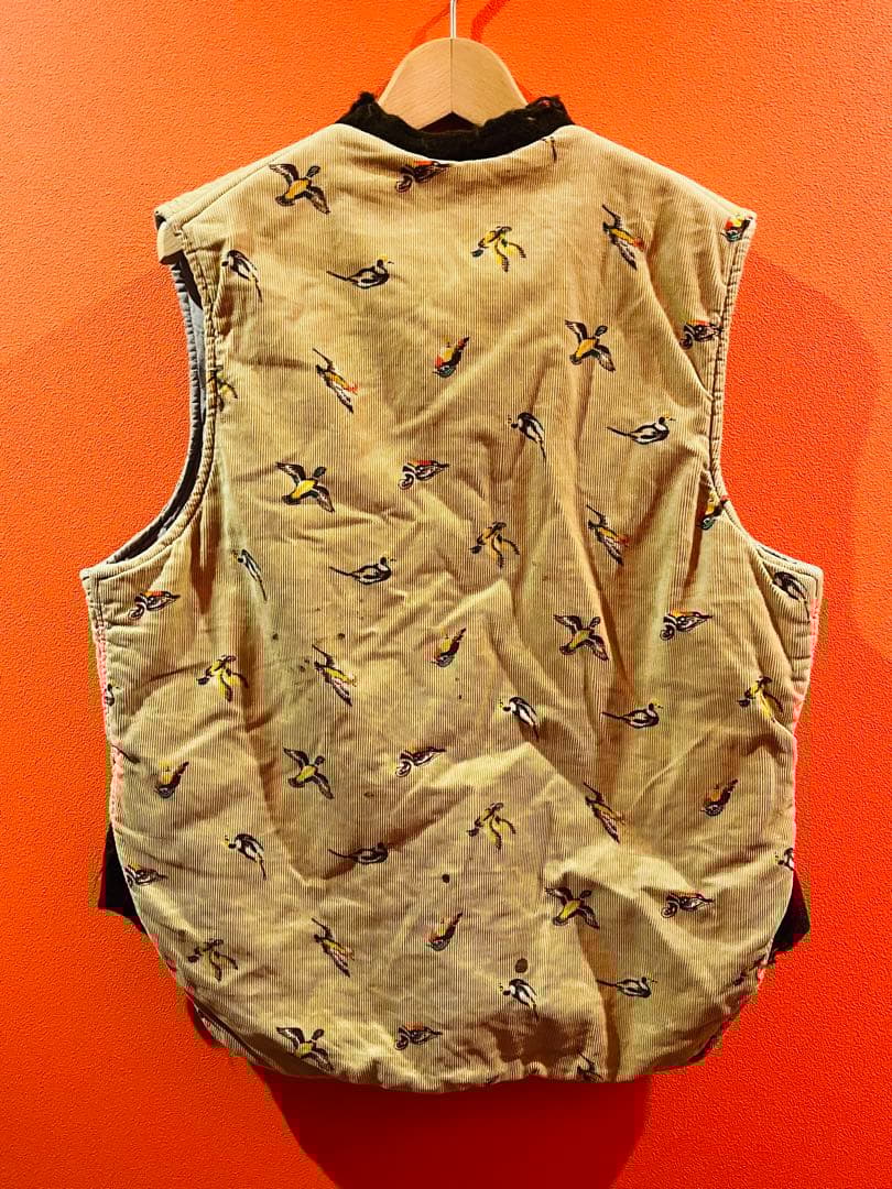 special Duxbak コーデュロイ　総柄　ベスト　vintage 50s