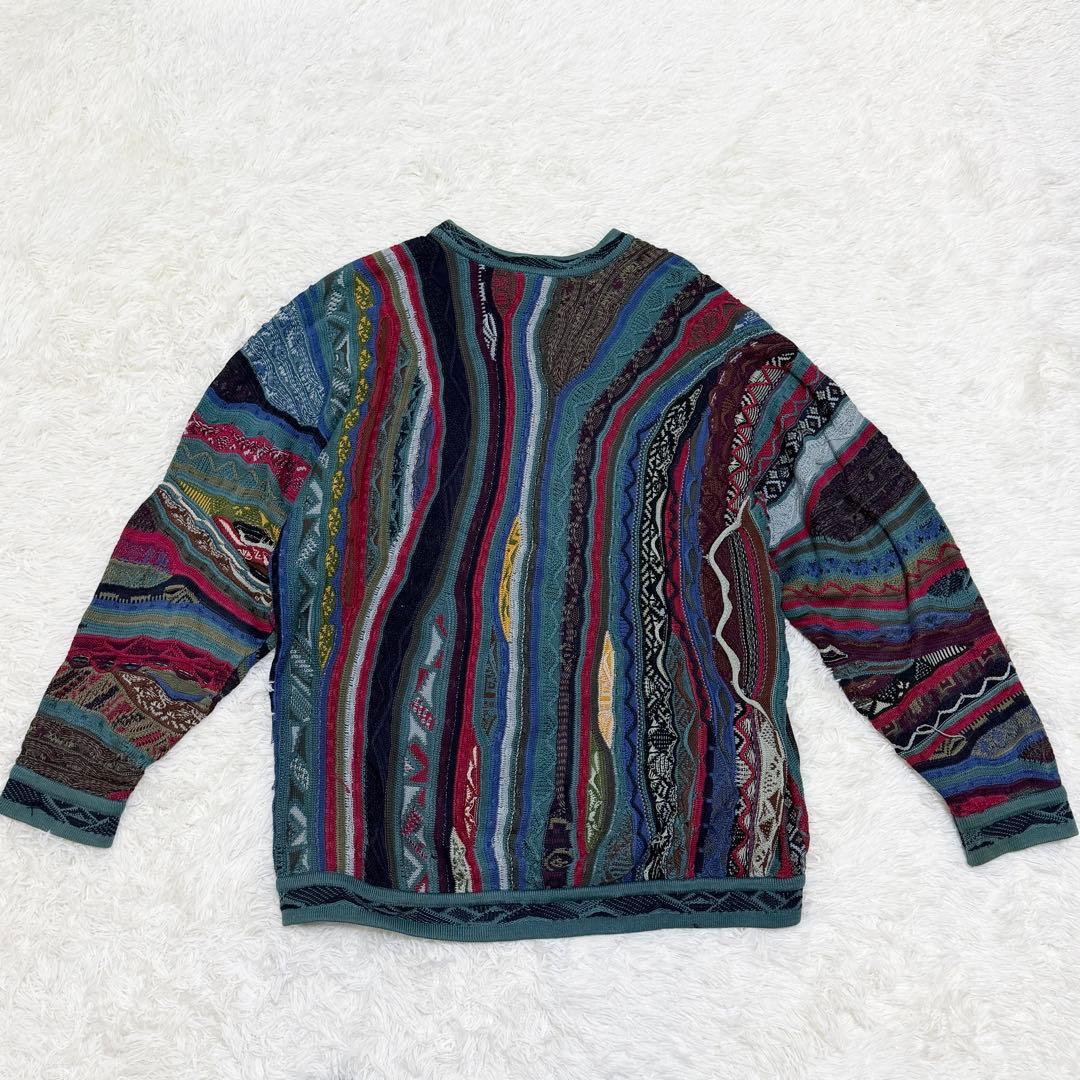 COOGI クージー ニット 3Dニット セーター 厚手 クルーネック XL
