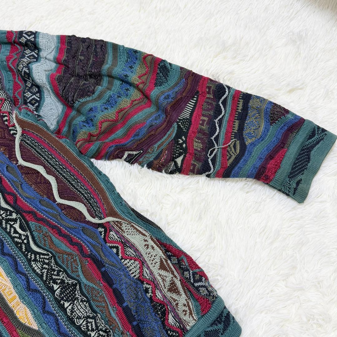 COOGI クージー ニット 3Dニット セーター 厚手 クルーネック XL