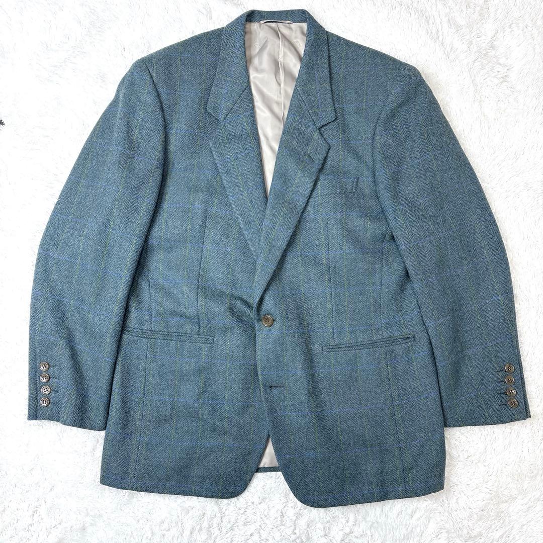 【アルパカ混合】　クリスチャンディオール　テーラードジャケット　L