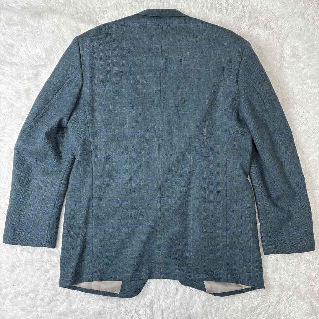 【アルパカ混合】　クリスチャンディオール　テーラードジャケット　L