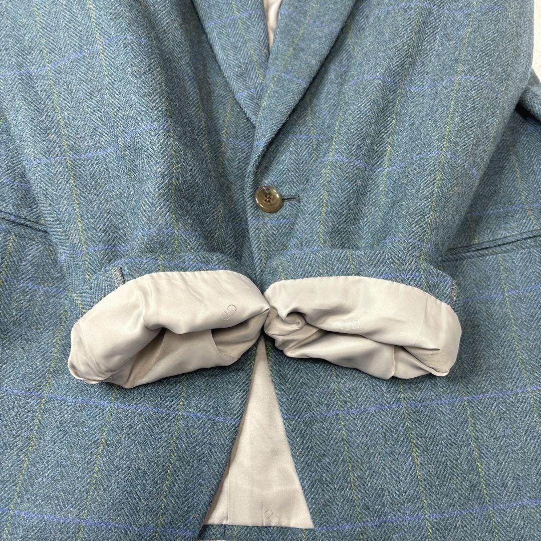 【アルパカ混合】　クリスチャンディオール　テーラードジャケット　L