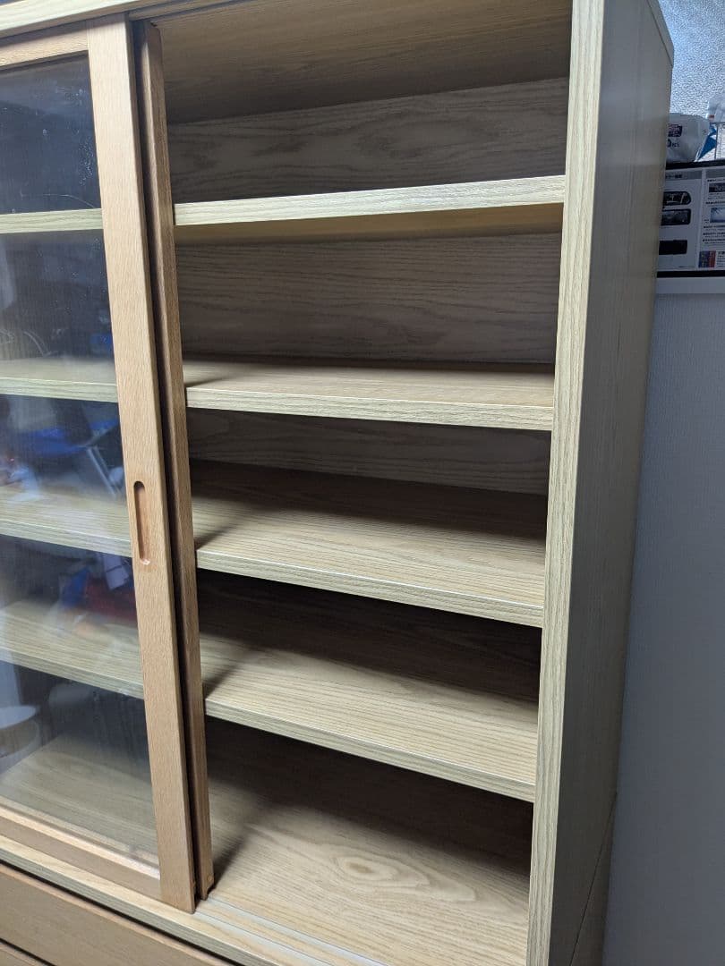 価格変更　無印良品 MUJI オーク材 カップボード 食器棚 キャビネット