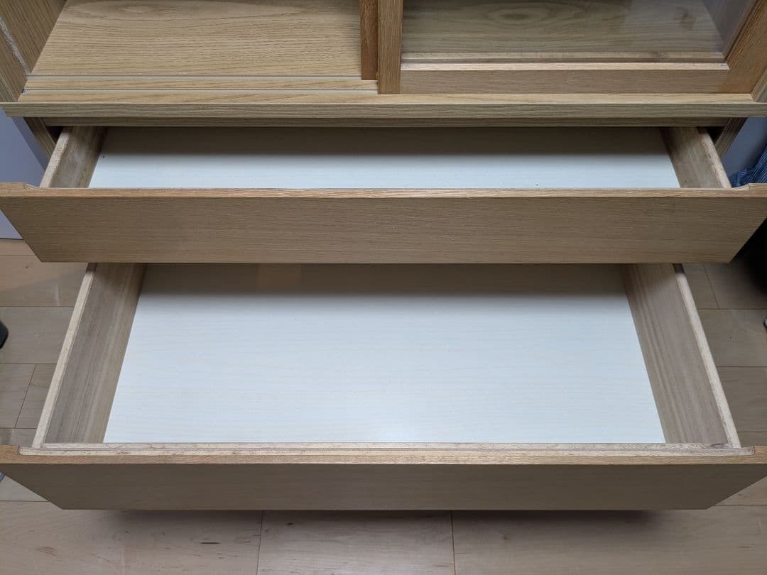 価格変更　無印良品 MUJI オーク材 カップボード 食器棚 キャビネット