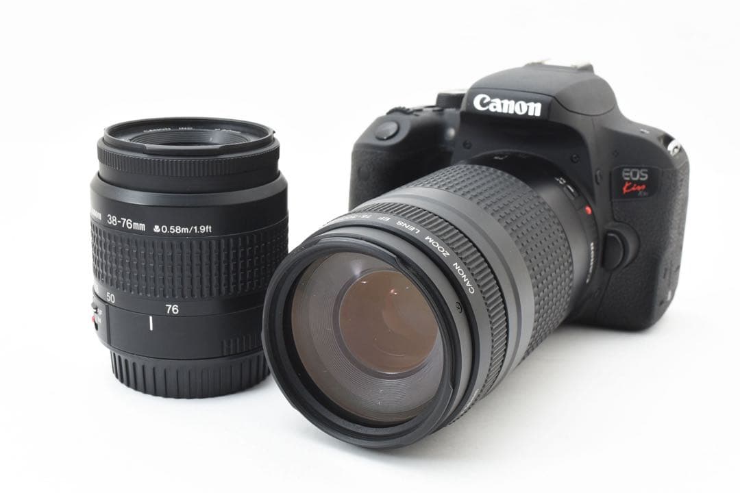 一眼レフカメラ/canon kiss x 9i標準&望遠ダブルレンズセット