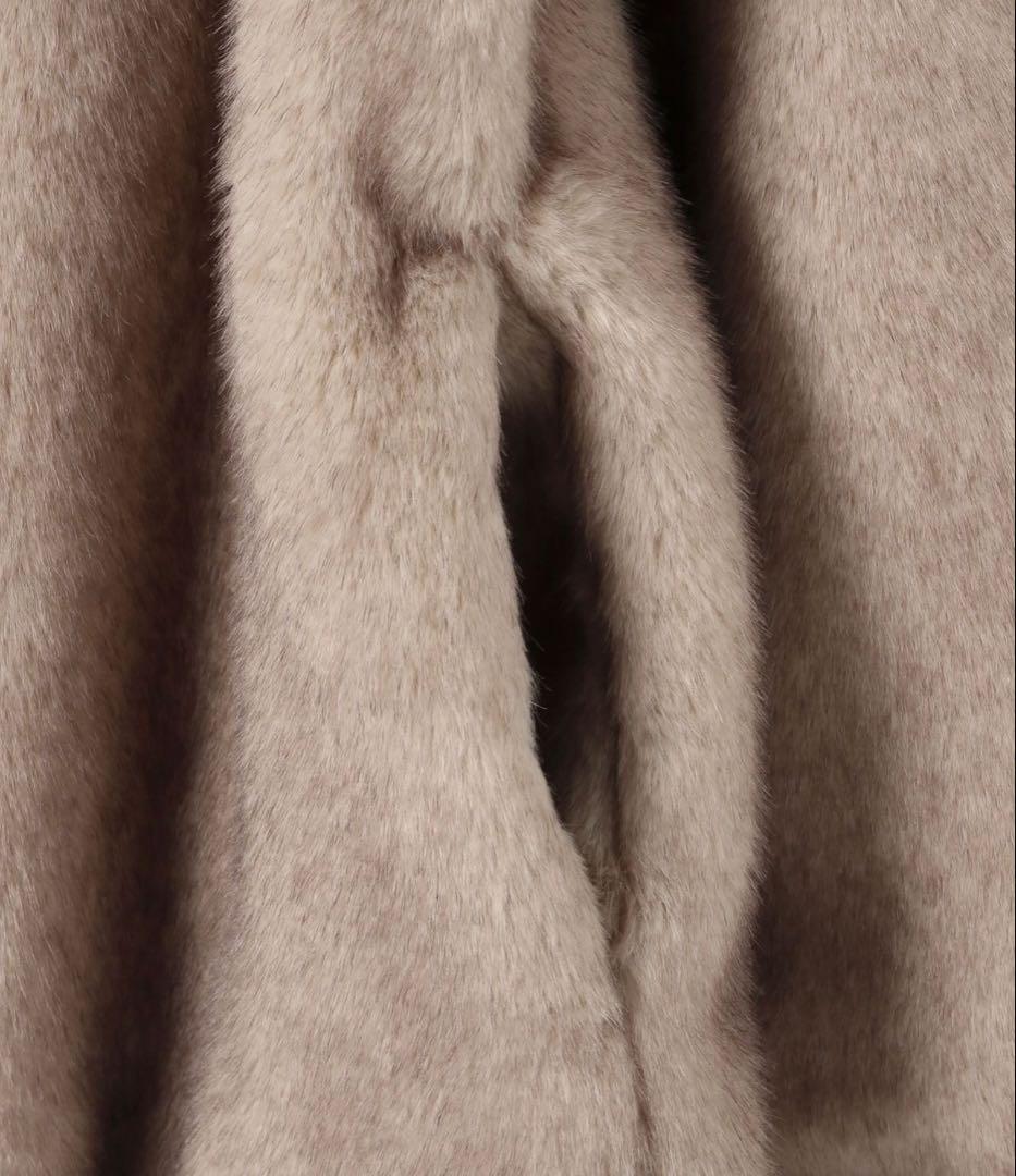 Heather MIXファーミドルジャケット　ベージュ　新品未使用　完売品