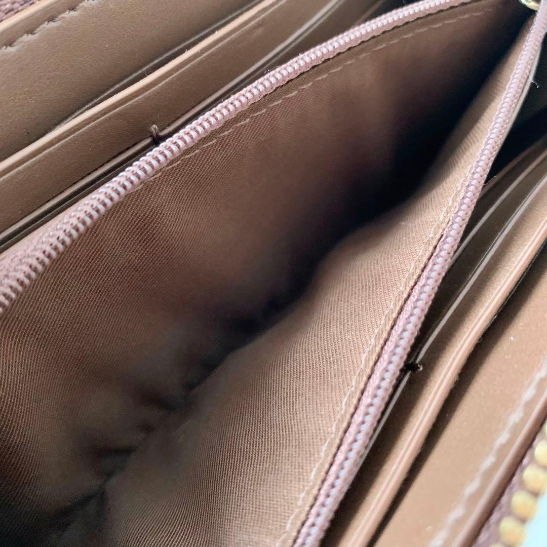 【COACH】 コーチ　長財布　シグネチャー　ブラウン　ベージュ　新品
