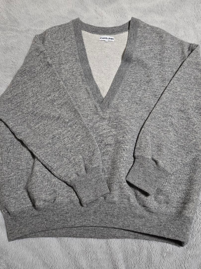 CAHLUMN カウラム メリノウール Vネック スウェット美品