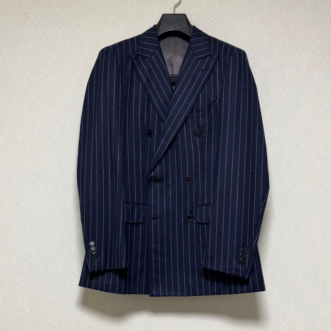 い*ん様 未使用新品 EDIFICE ダブルスーツ 44サイズ 日本製 チョーク