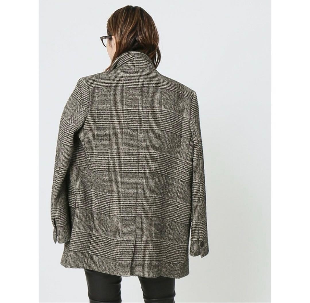 ドゥーズィエムクラス　グレンチェックジャケット