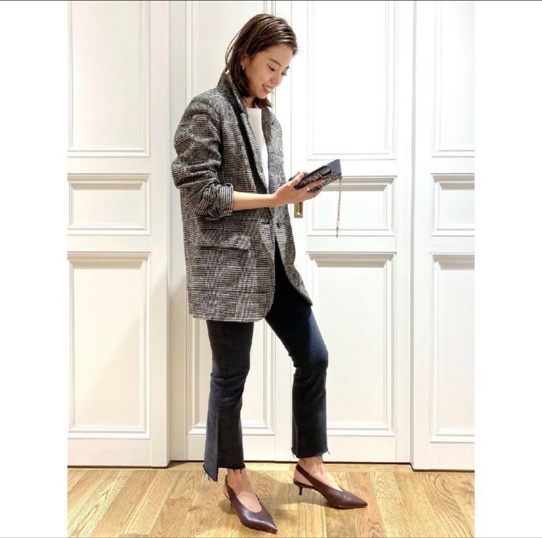 ドゥーズィエムクラス　グレンチェックジャケット