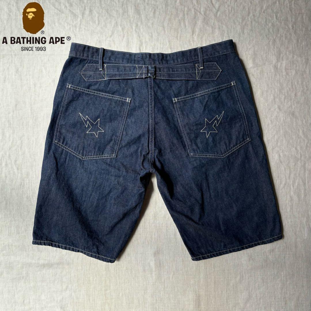 パンツ a bathing ape BAPE sta Denim Shorts XL