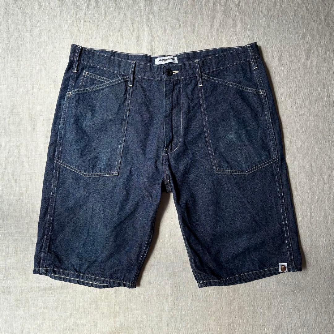 パンツ a bathing ape BAPE sta Denim Shorts XL