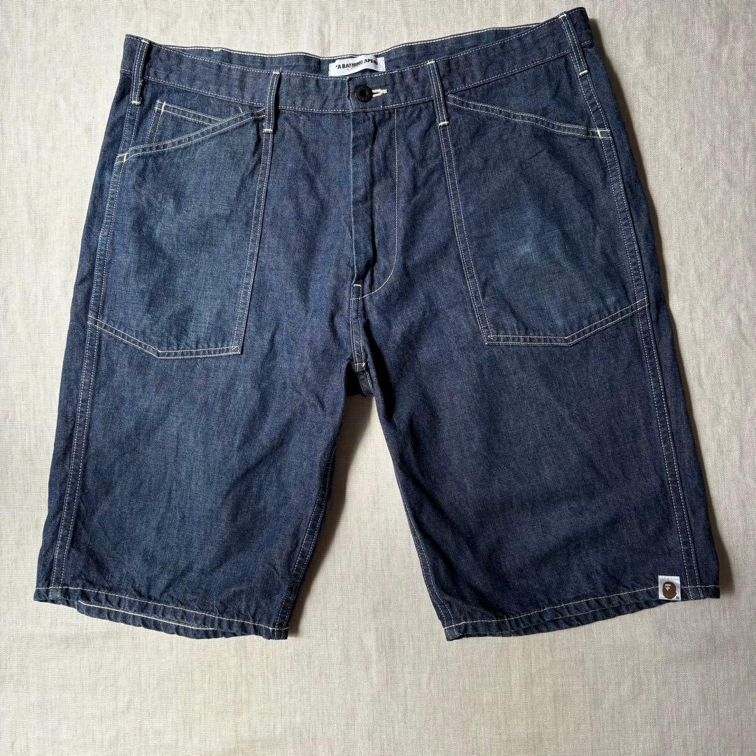 パンツ a bathing ape BAPE sta Denim Shorts XL
