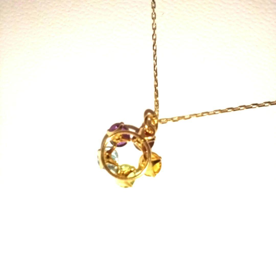 K18 天然石ネックレス