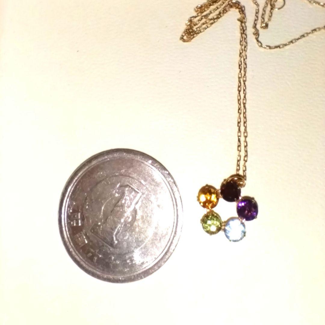 K18 天然石ネックレス