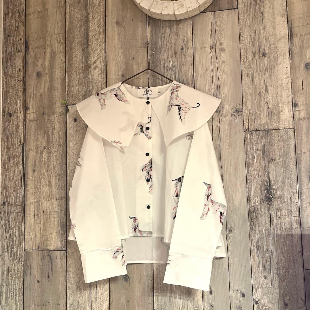 フォークメイド folkmade アフガンブラウス Lサイズ