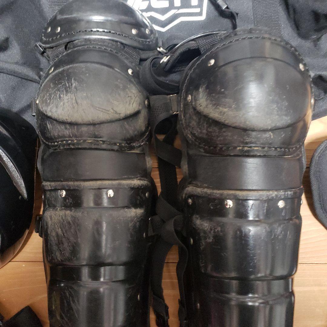 【硬式用】ZETT キャッチャー用防具セット ブラック