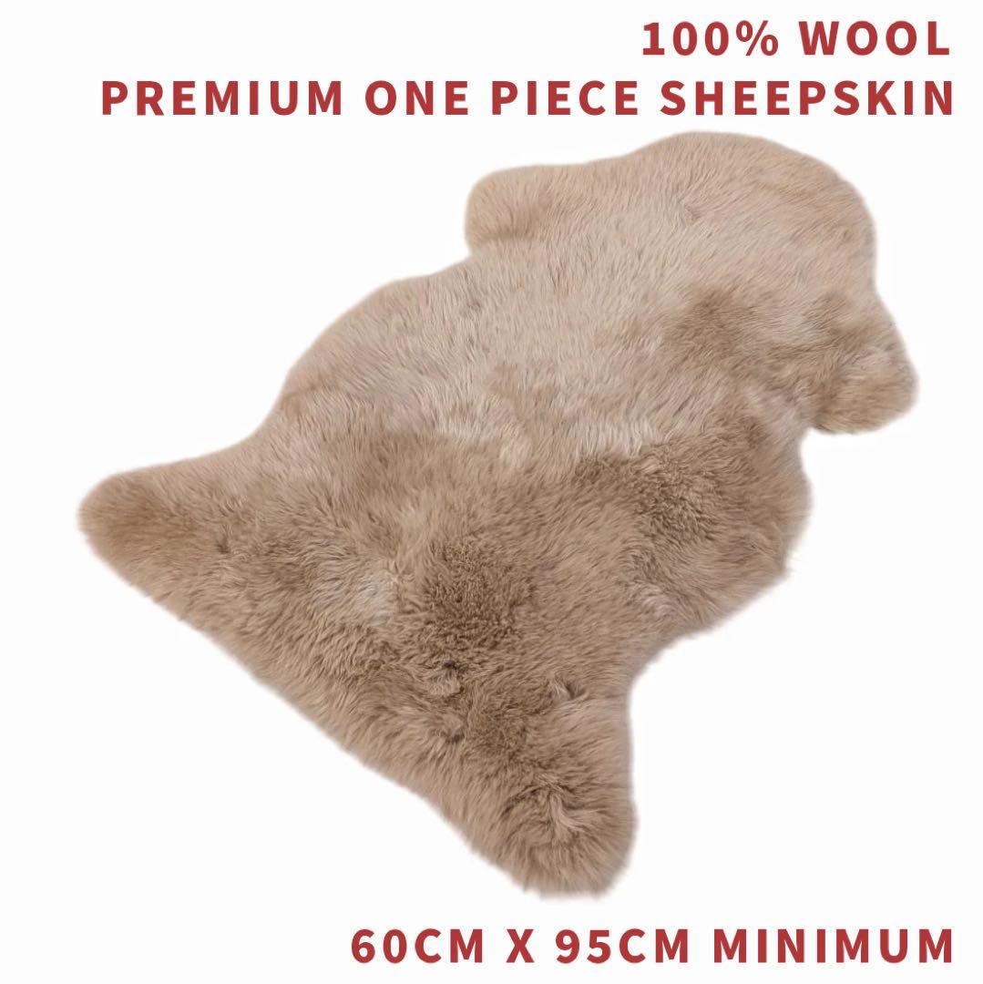 プレミアムシープスキンニュージーランド天然毛皮 最高級ム一トンフリースウールラグ