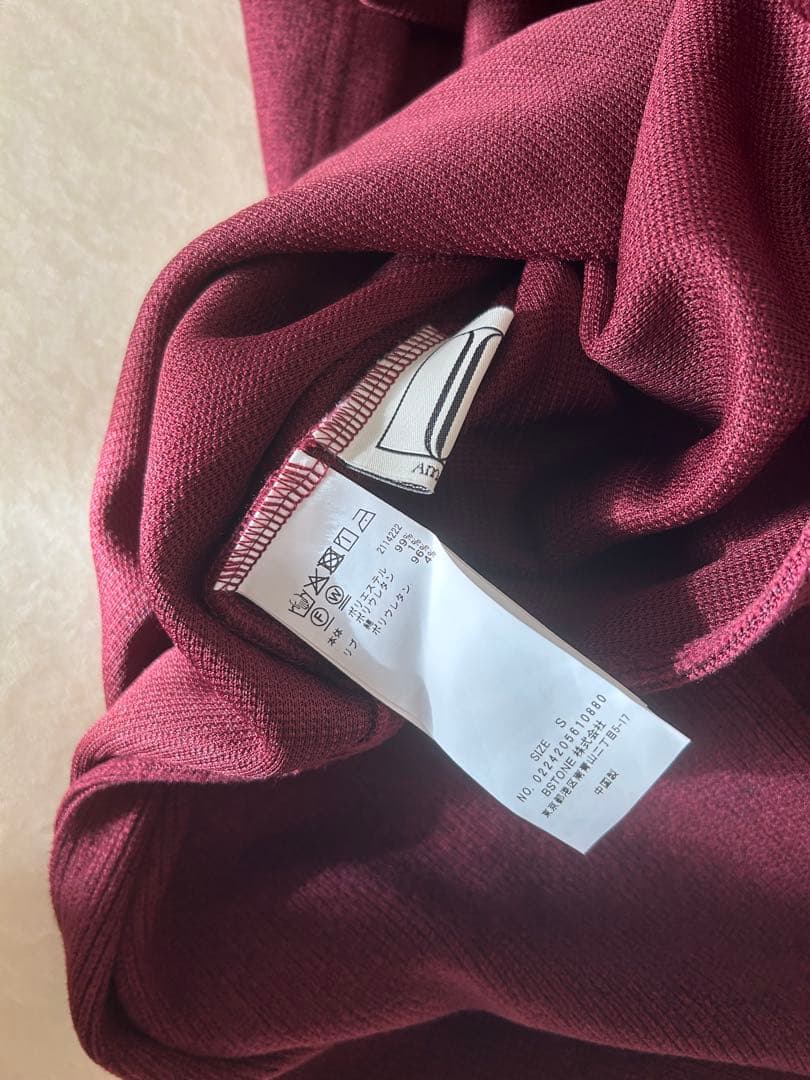 美品★ UND HALF ZIP SWEAT DRESS