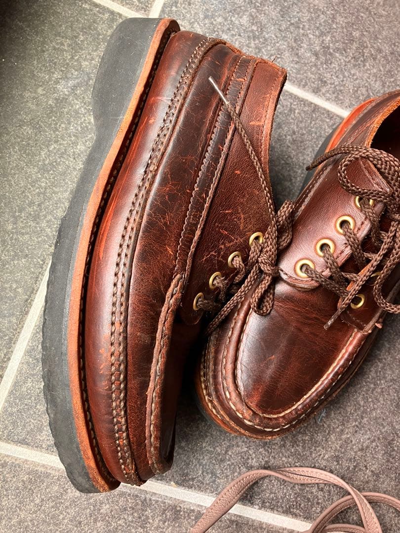 ラッセルモカシン　ブラウン　23.5〜24.0