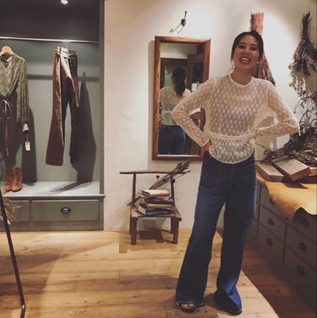 nowos レース ブラウス かぎ編み ノーウォス クロシェ