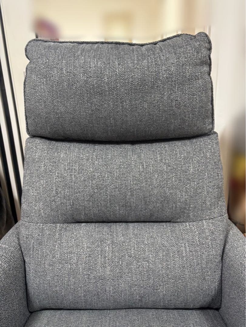 ニトリ 電動リクライニングパーソナルチェア 1人掛け 布張り グレー