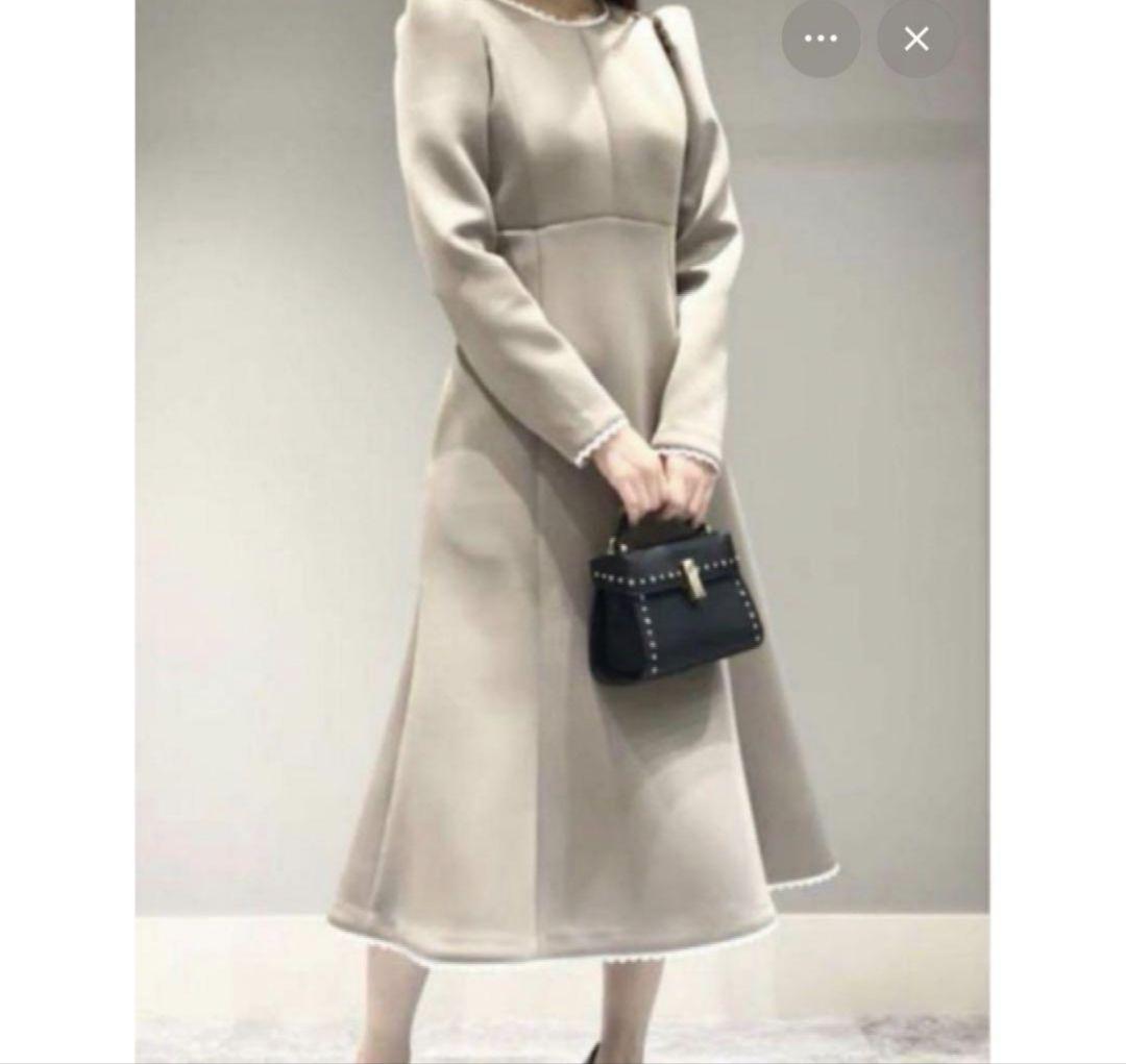 fレーストリムポンチワンピース