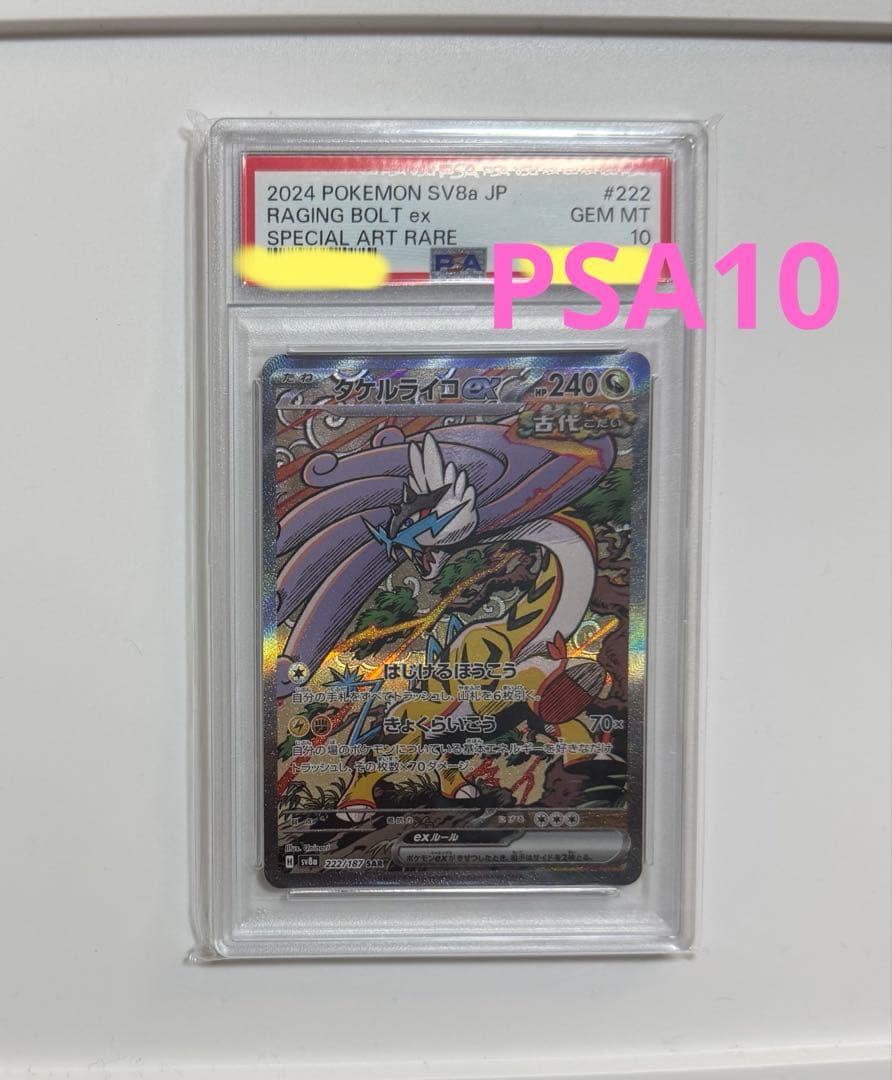 【PSA10】タケルライコex SAR テラスタルフェスex 222/187