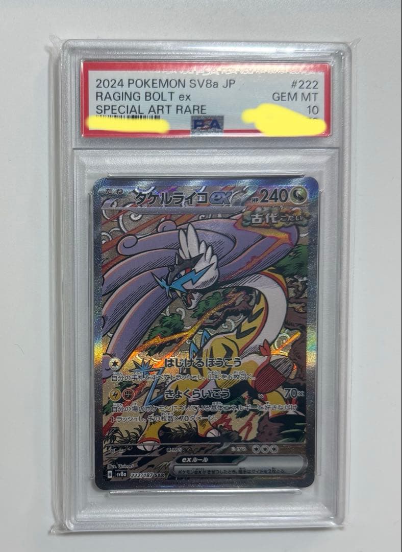 【PSA10】タケルライコex SAR テラスタルフェスex 222/187