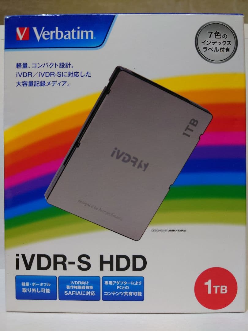 へ*た様 【中古・最終】iVDR-S HDD 1TB Verbatim 3678