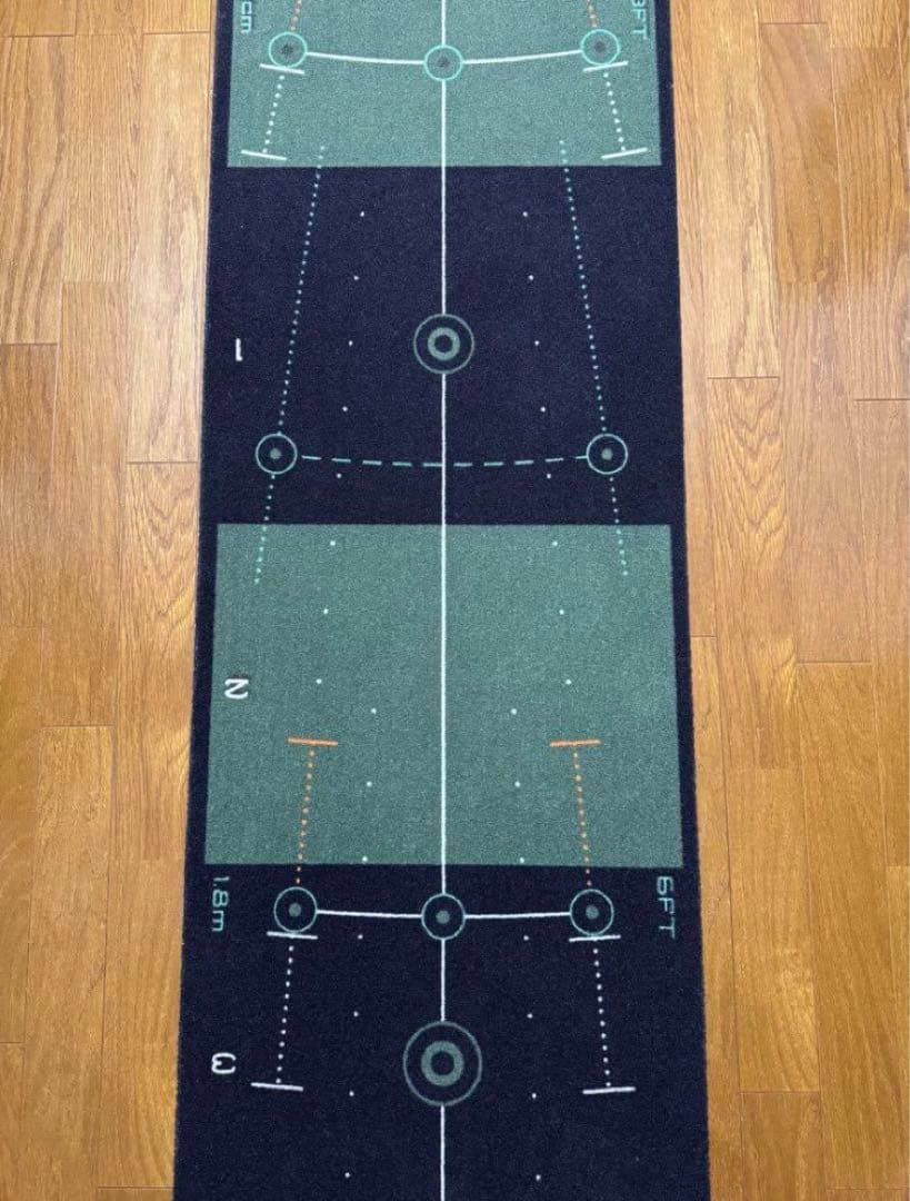 WELLPUTT パッティングマット 4m トレーニングガイド付きパターマット