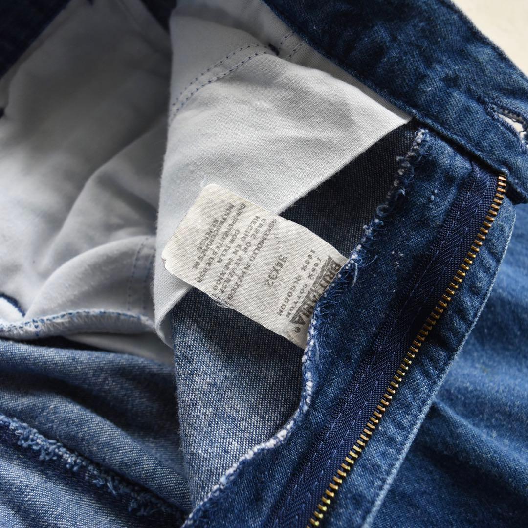 90s BRITTANIA ツータック デニムスラックス ドッカーズ同型モデル