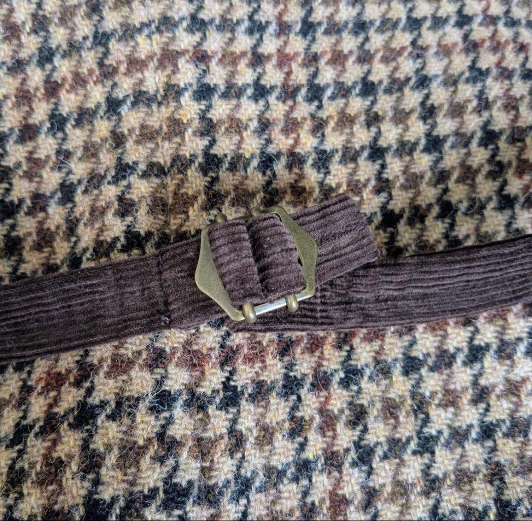 【希少】BEAMS PLUS×ハリスツイード／ベスト／ブラウン