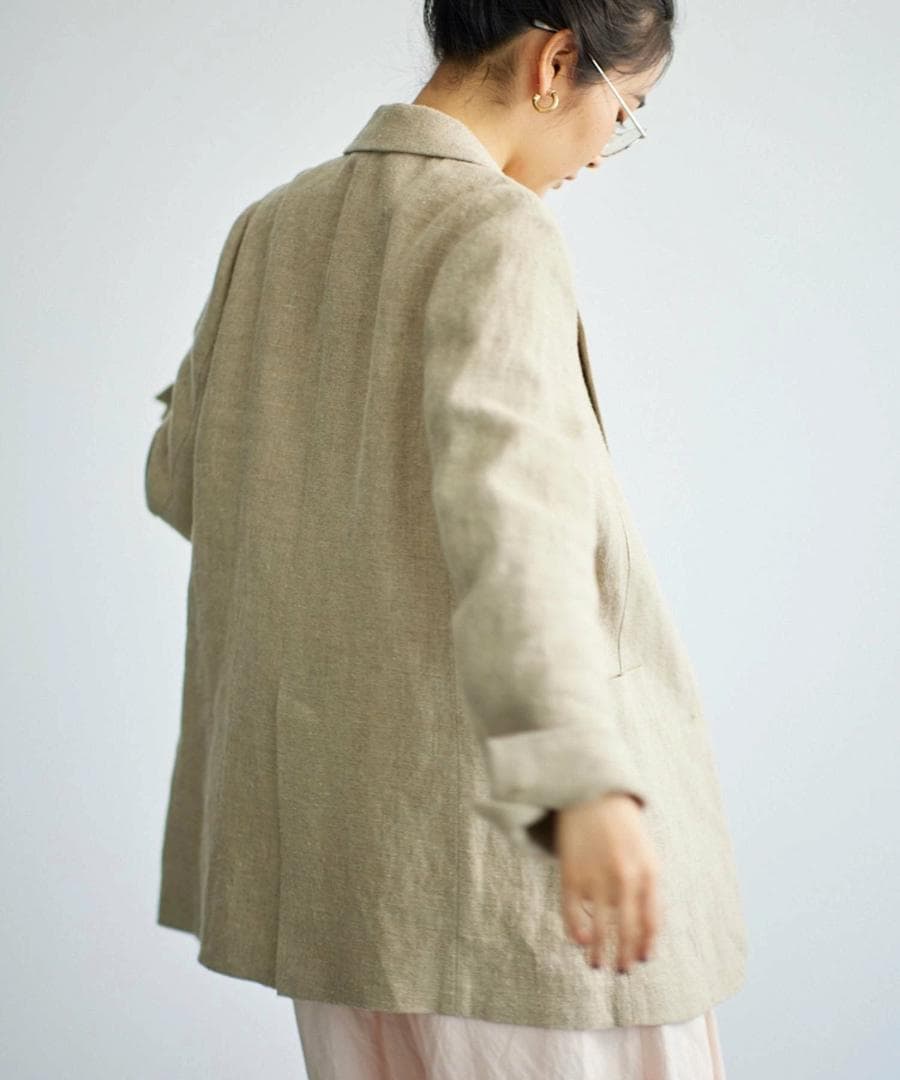 【試着のみ】BABYLONE ヘビーリネンジャケット2024