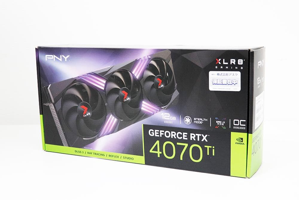 グラフィックボード・グラボ・ビデオカード PNY GeForce RTX4070Ti 12GB XLR8 VERTO