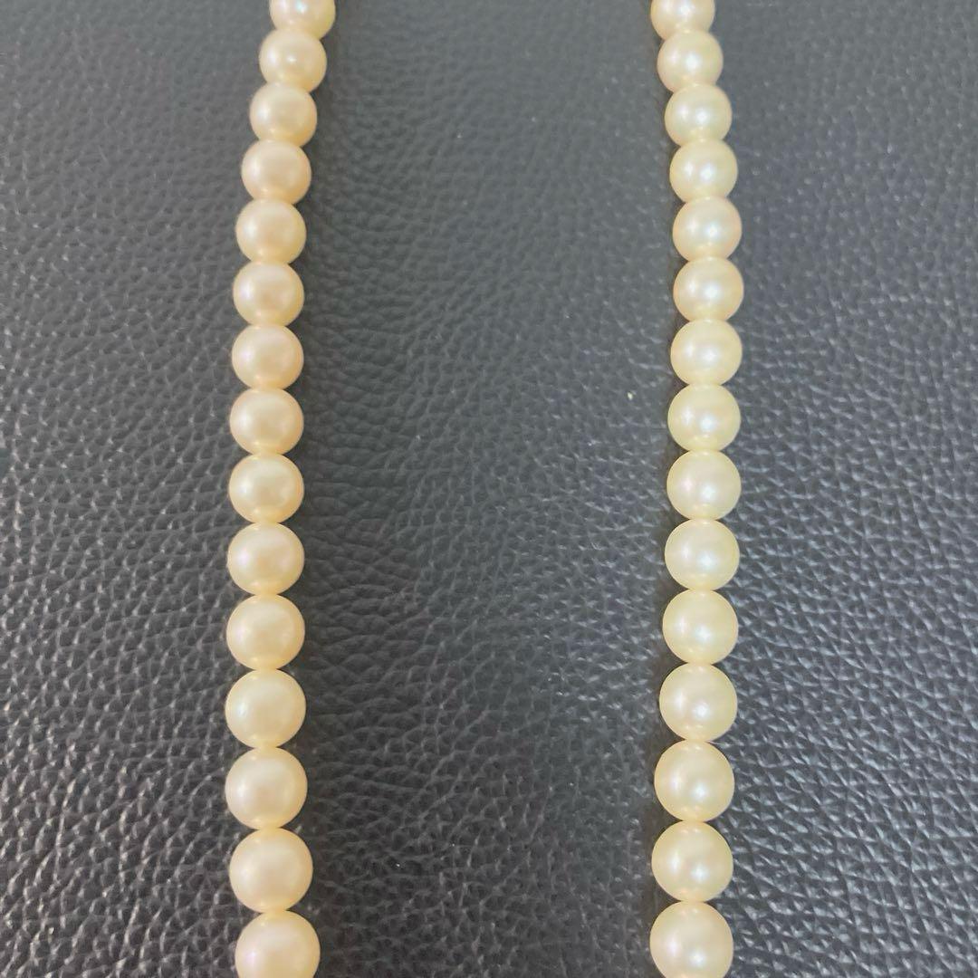 む*ら様 【美品】ジュエリーマキ 本真珠 パールネックレス 7.5mm〜8.0m
