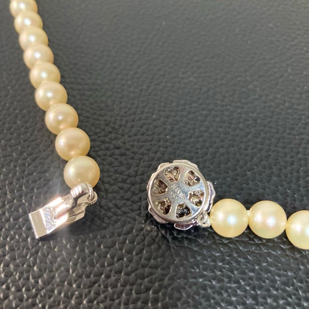 む*ら様 【美品】ジュエリーマキ 本真珠 パールネックレス 7.5mm〜8.0m