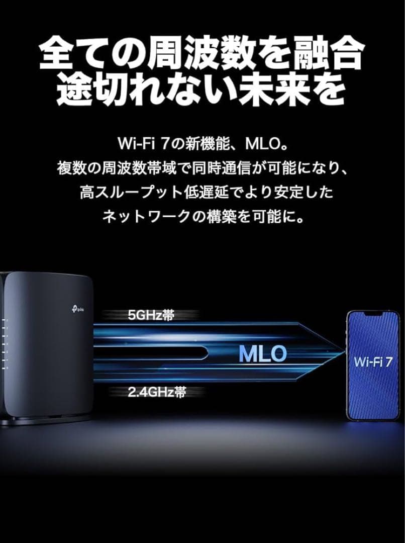 【新品未使用】TP-Link Archer BE450 Wi-Fi 7ルーター