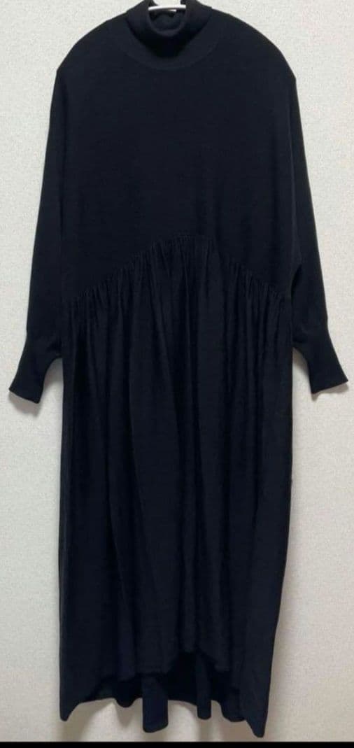 curensologyカレンソロジー ☆ウールハイネックギャザーワンピース♪美品